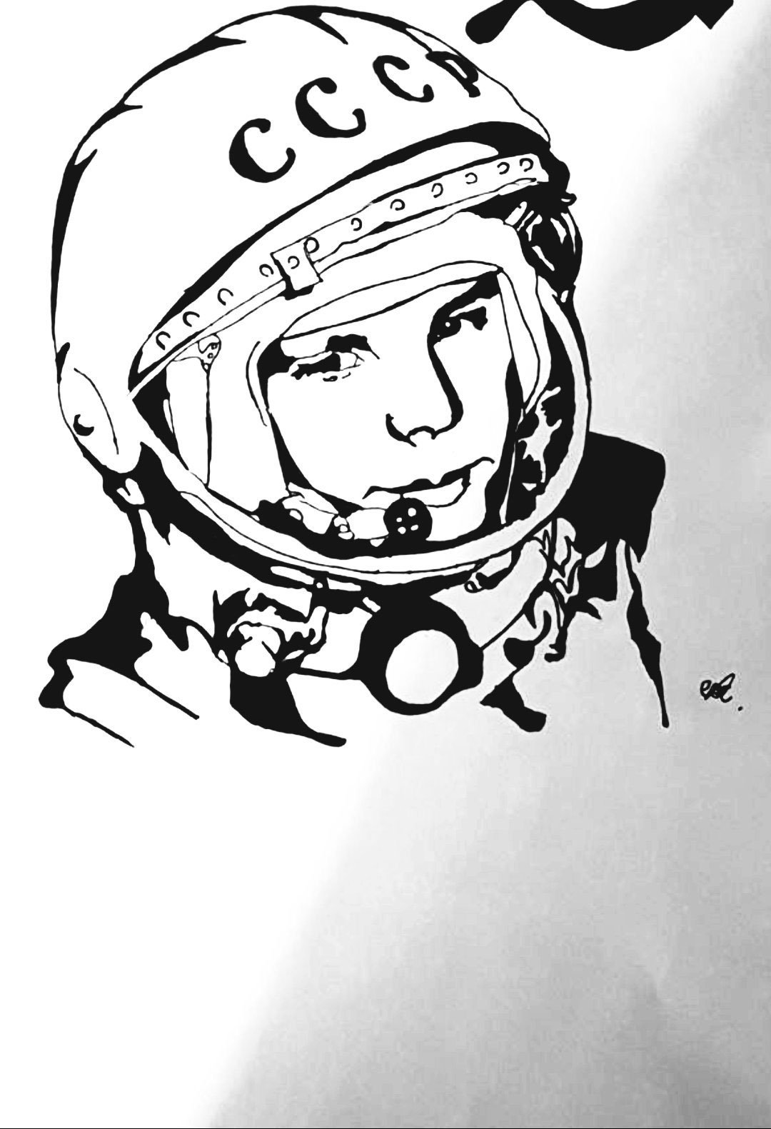 Раскраски для детей гагарина