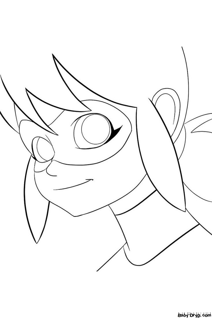 Бражник леди баг раскраска