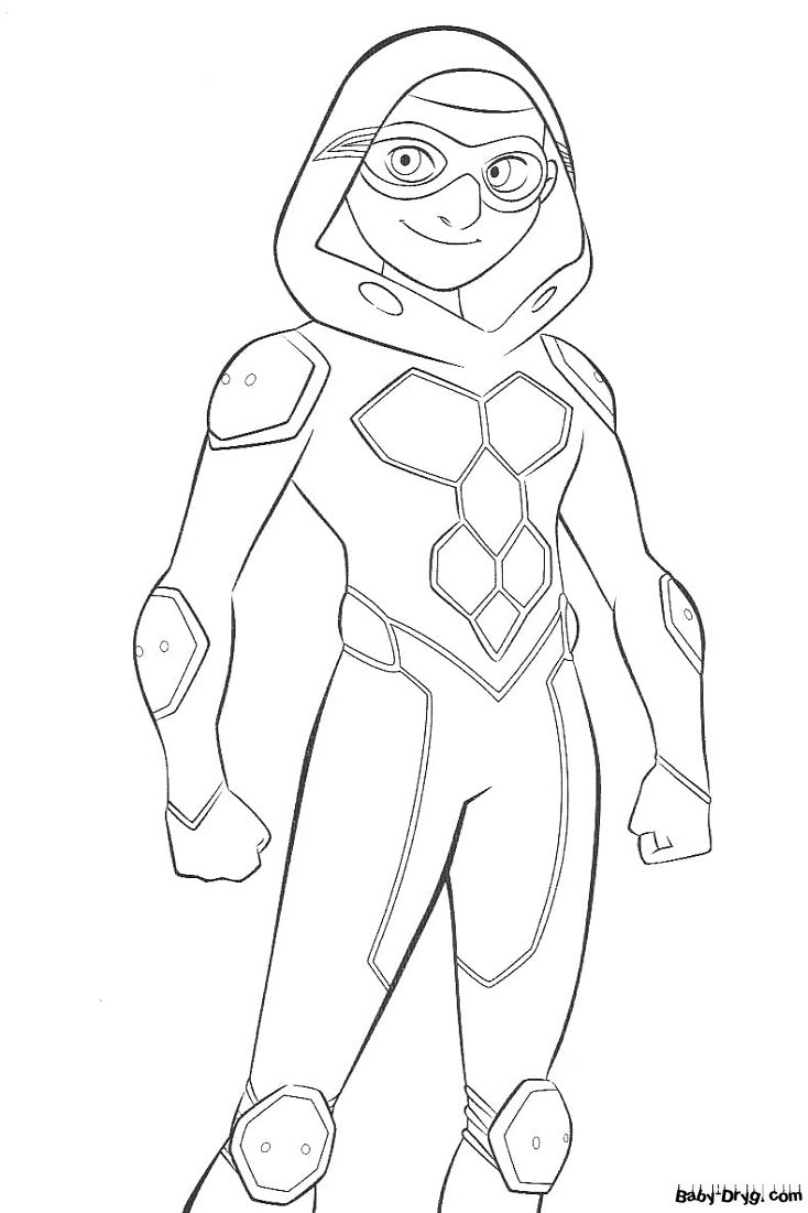 Раскраска леди баг Маюра Павлин