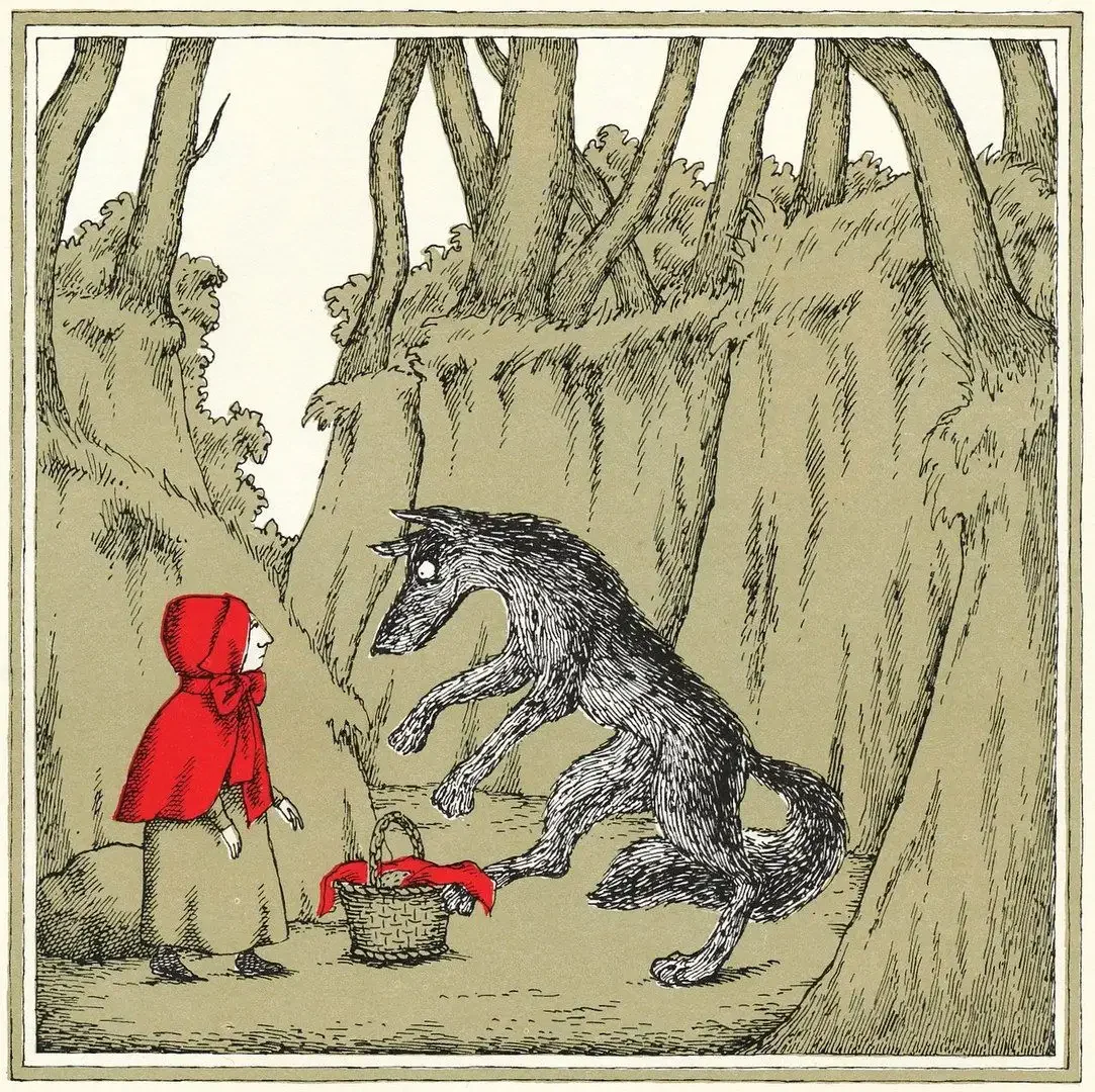 Клевер красная шапочка картина