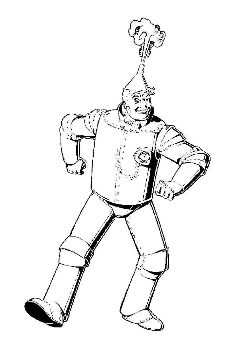 Железный дровосек изумрудного города раскраска