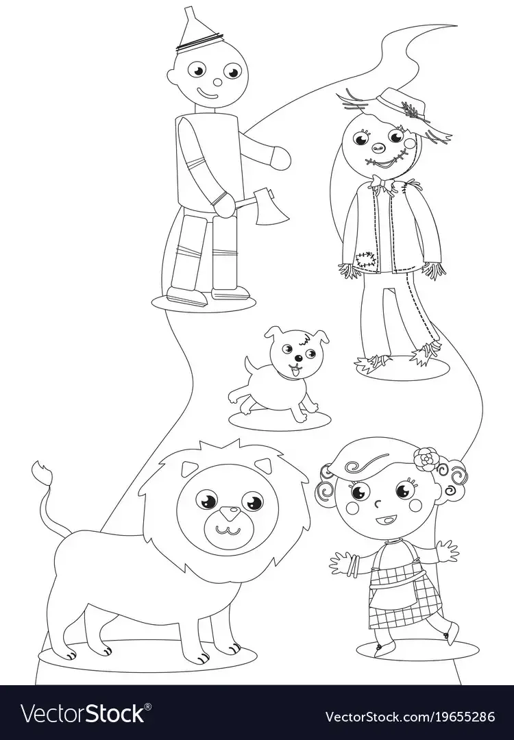 Волшебник изумрудного города Страшила раскраска