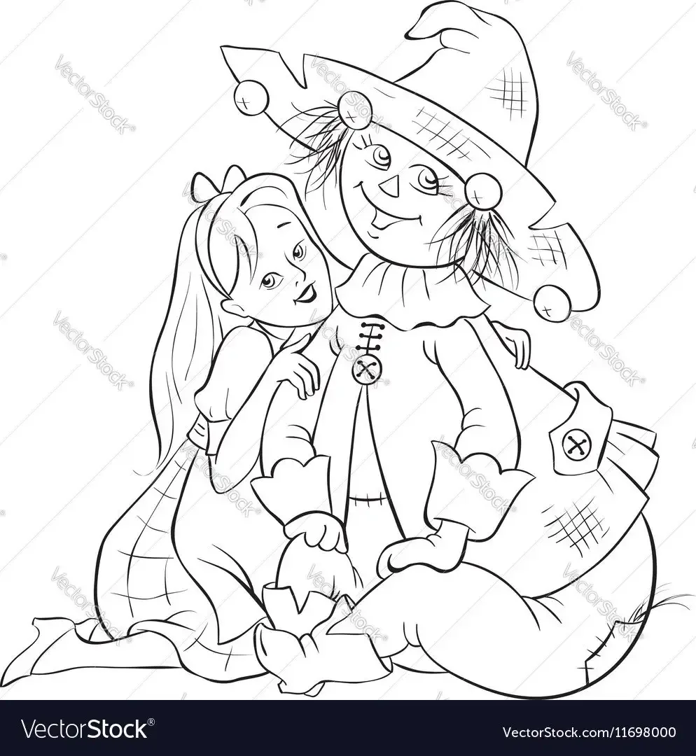 Волшебник изумрудного города раскраска Тотошка