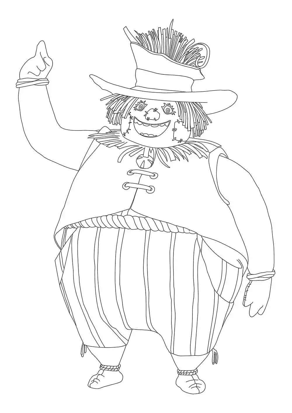 Чучело раскраска для детей