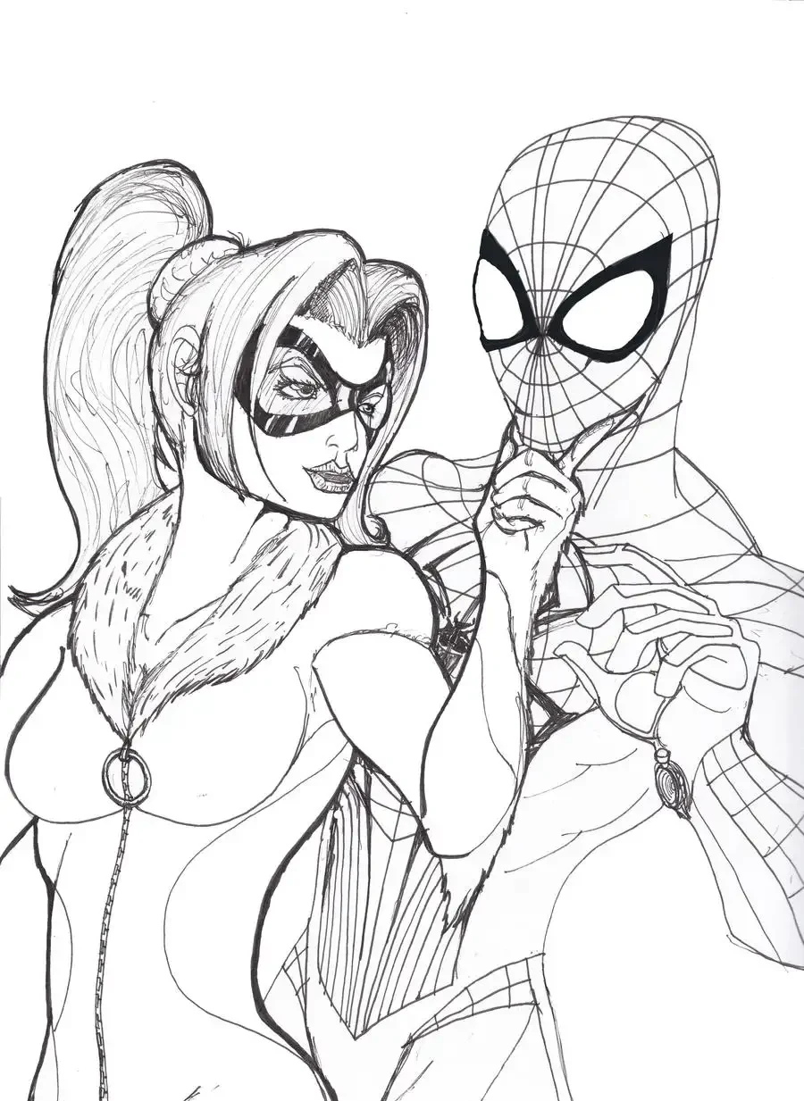 Рисуем и раскрашиваем: человек-паук 3