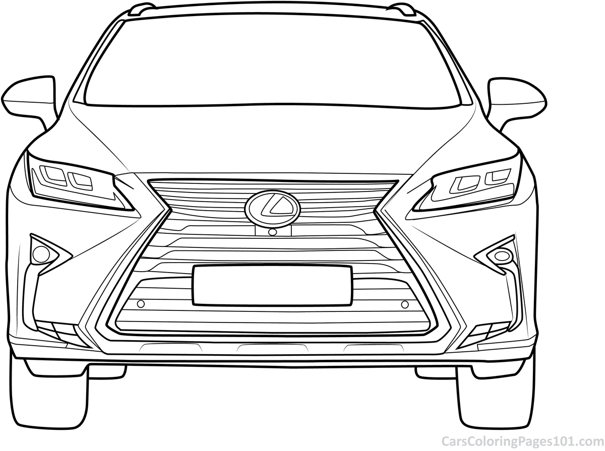 Раскраска Lexus lx570