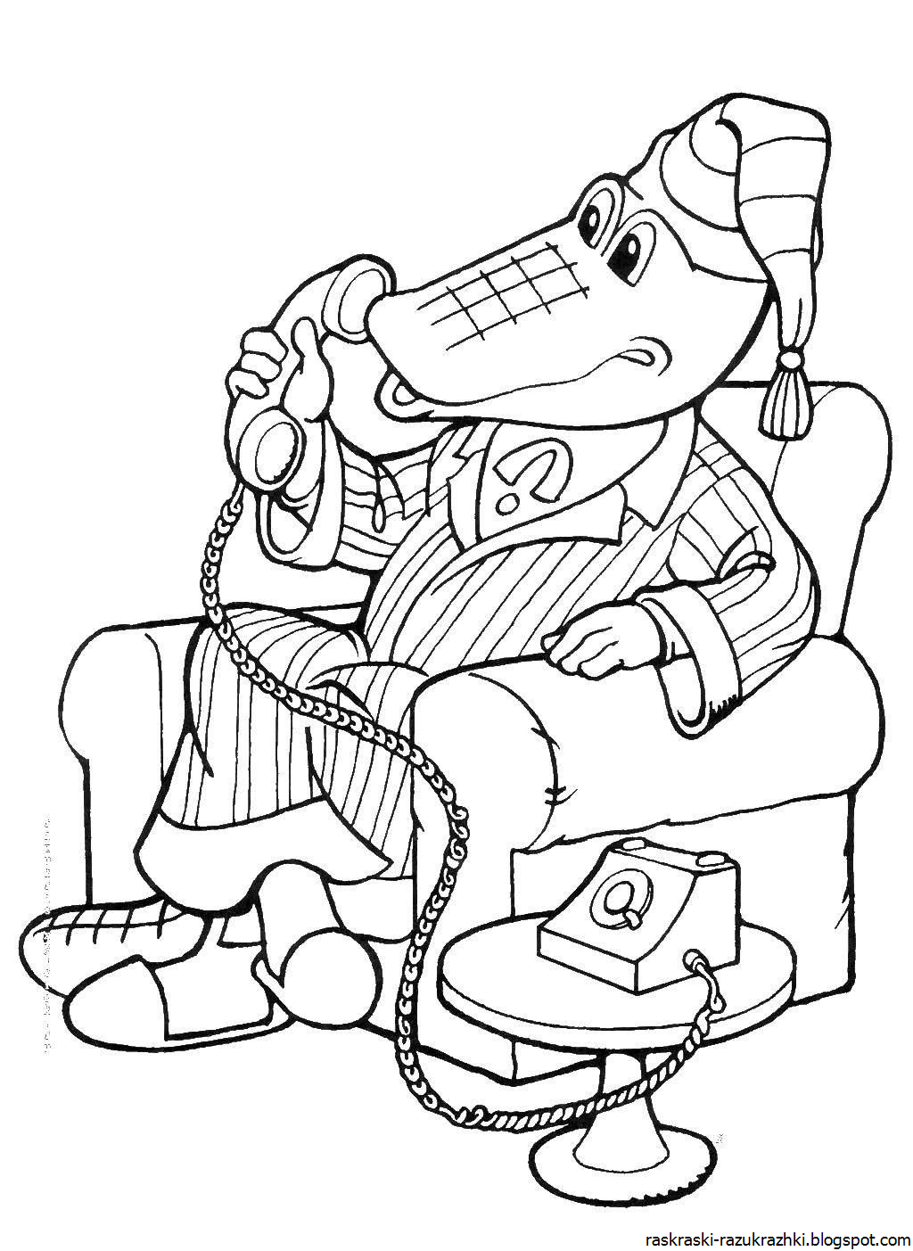 Раскраски к сказкам Корнея Чуковского для детей