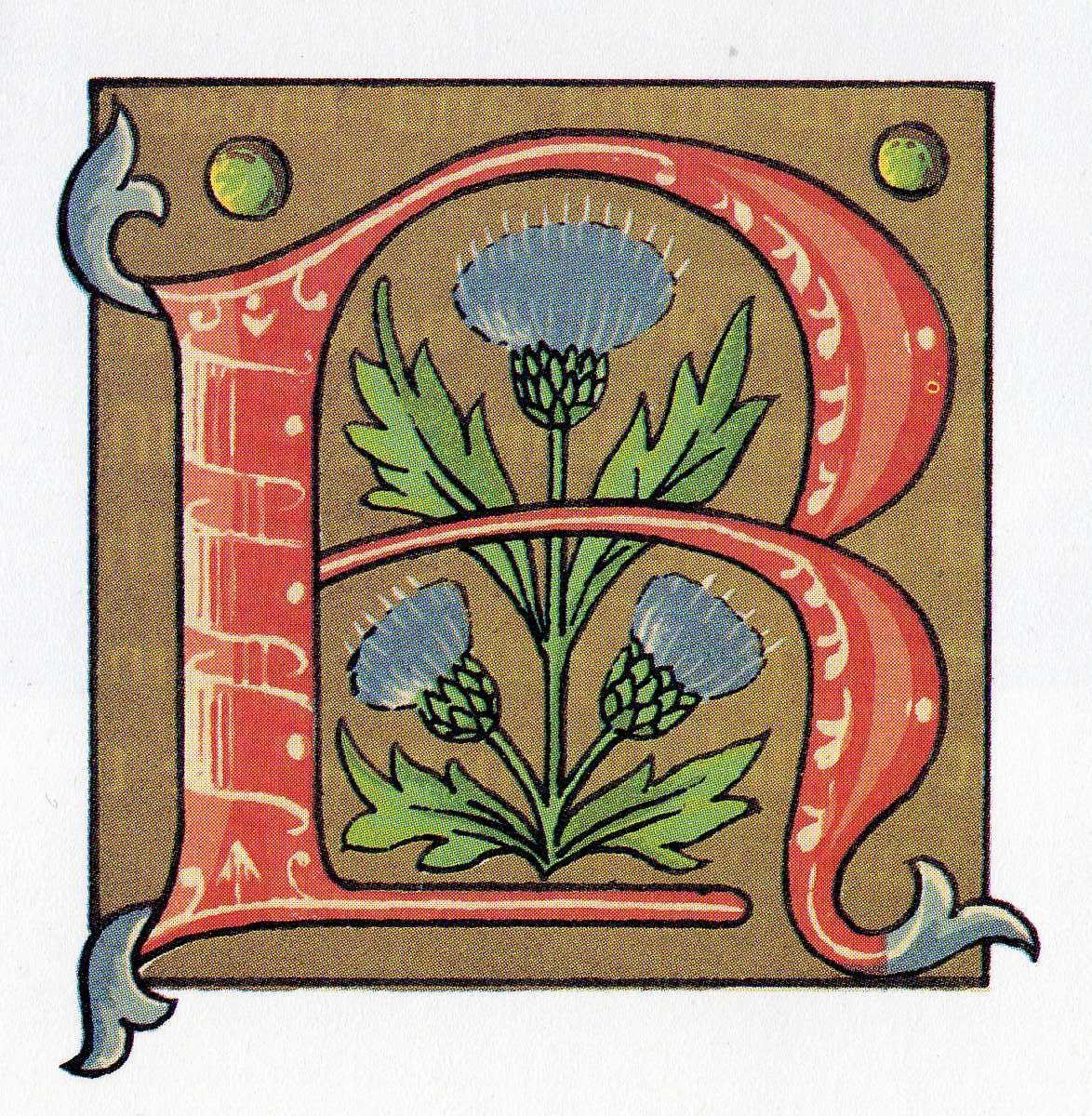 Растительный орнамент средневековья