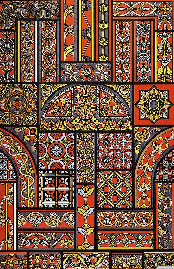 Средневековый романский орнамент