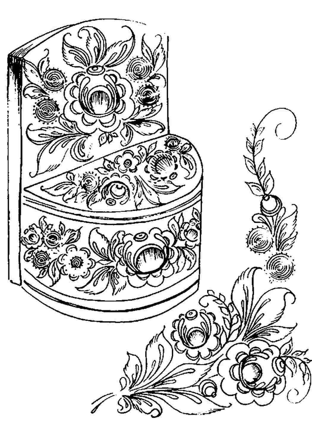 Узоры для росписи тарелок