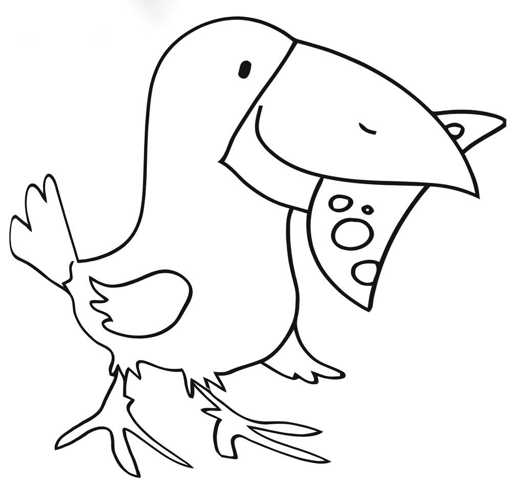 Рисование ворона