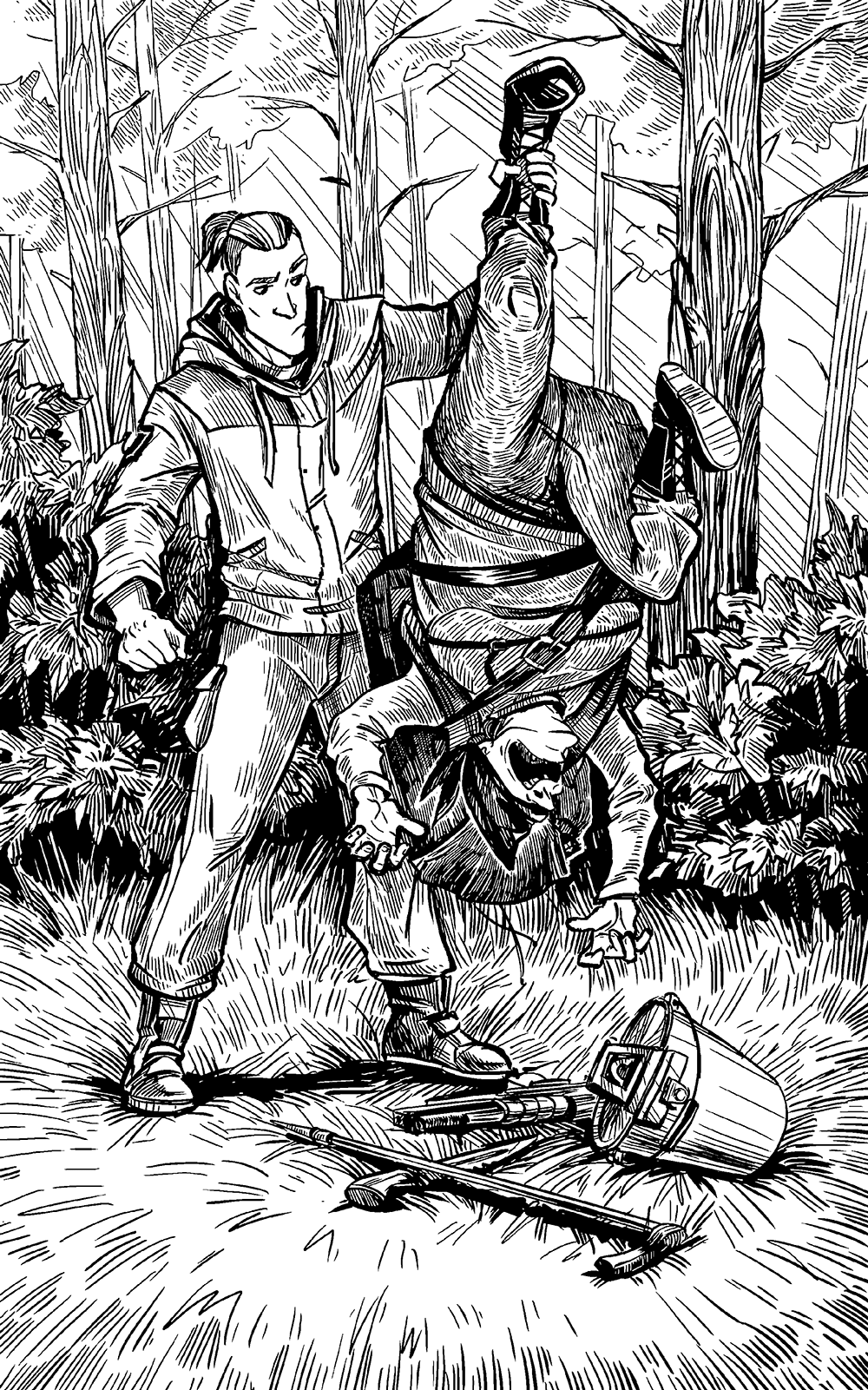 Лесник рисунок