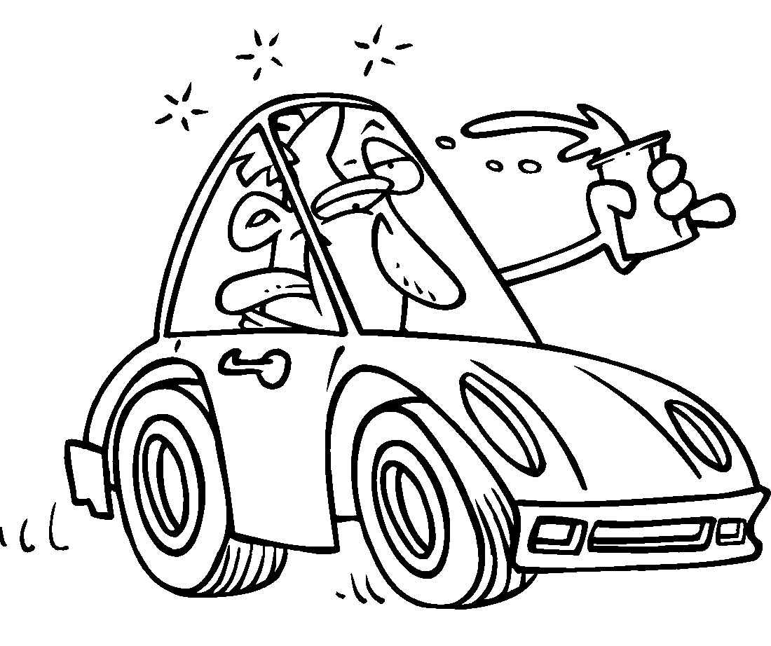С днем автомобилиста раскраска