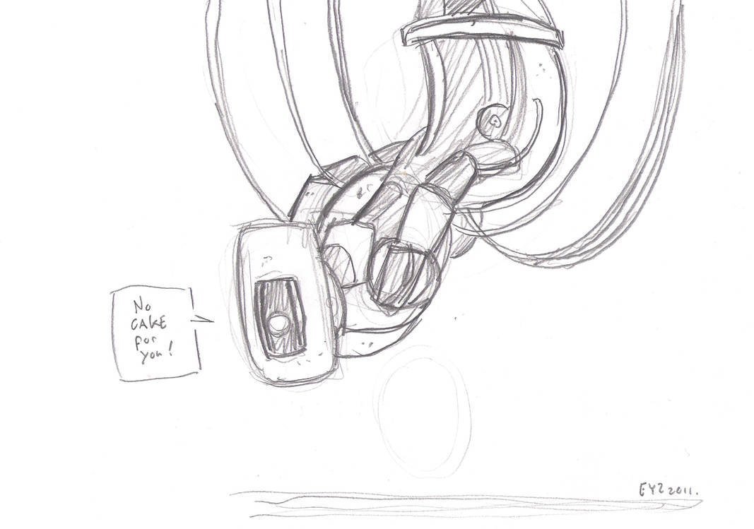 Раскраска Portal 2 ГЛЭДОС