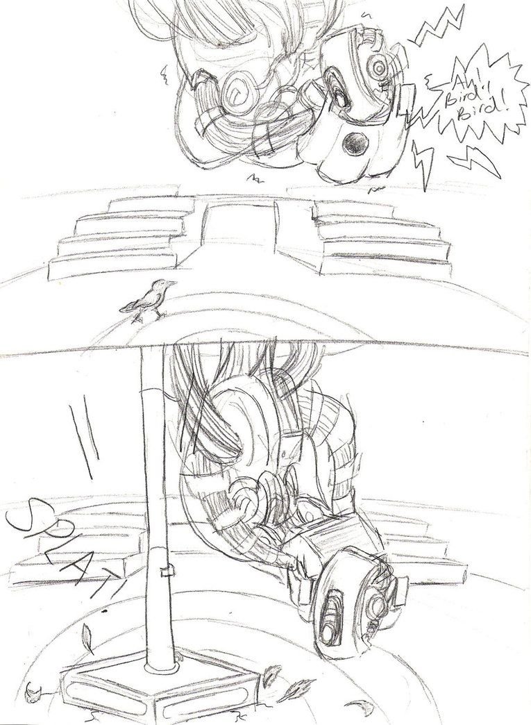 Раскраски портал 2 ГЛАДОС