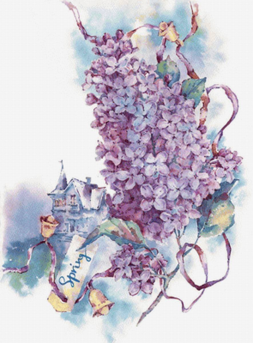 Рисуем сирень