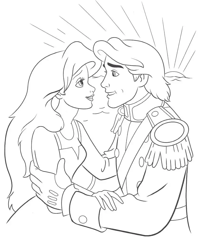 Принцессы и принцы. Раскраска