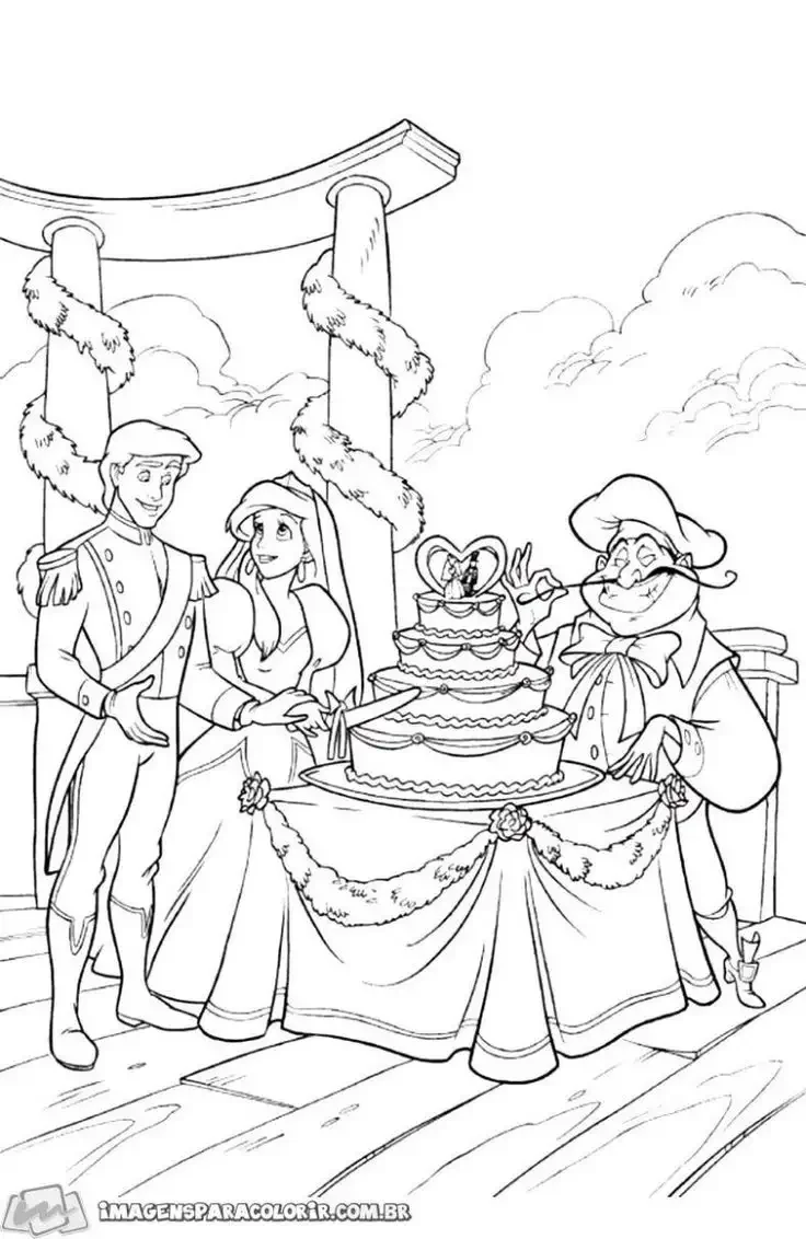 Раскраска алладин и Жасмин