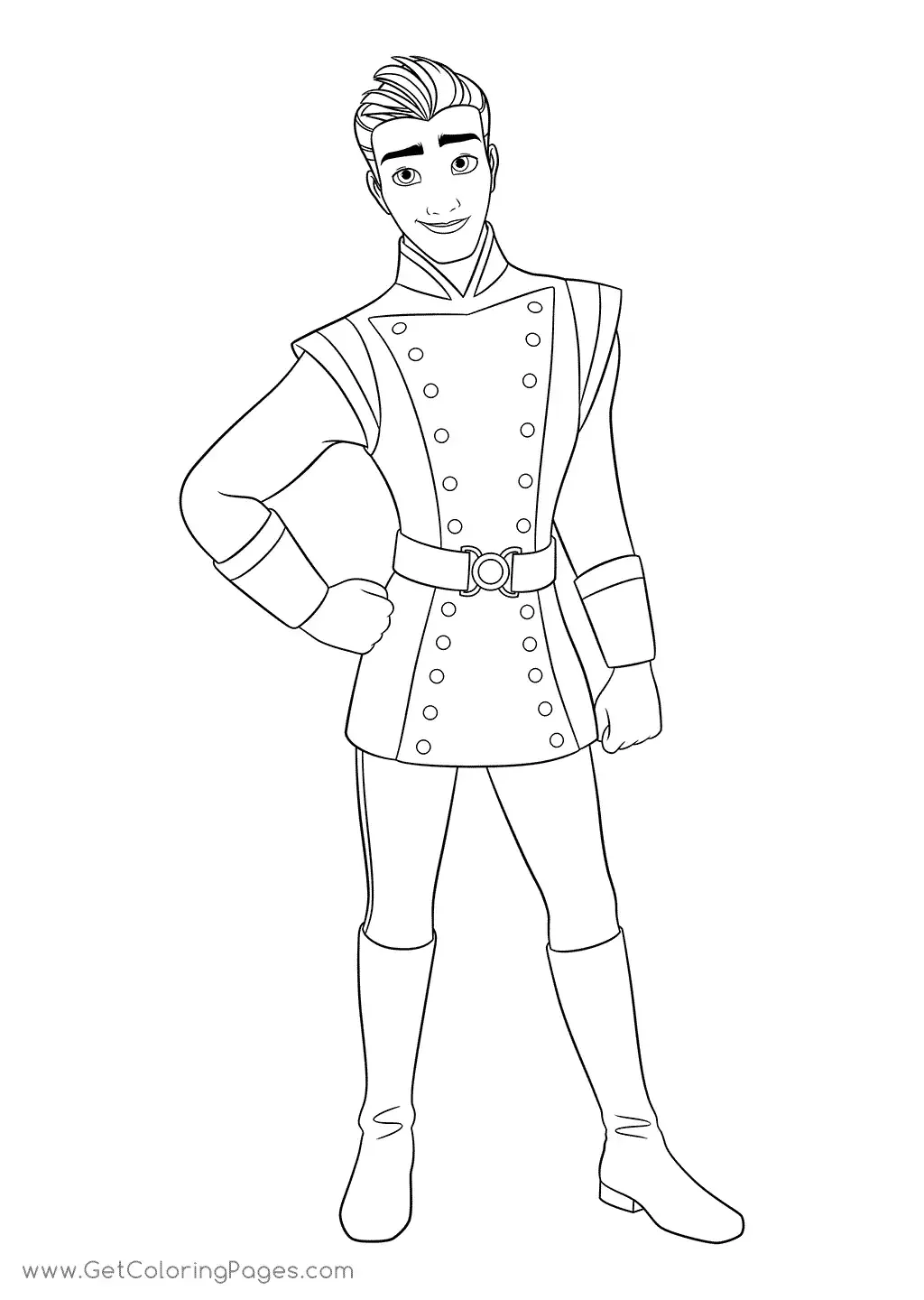 Белоснежка и принц раскраска