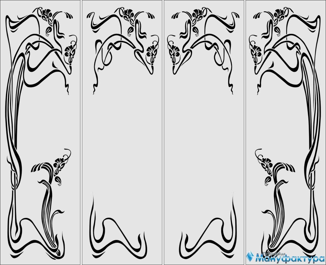 Трафарет на шкаф купе