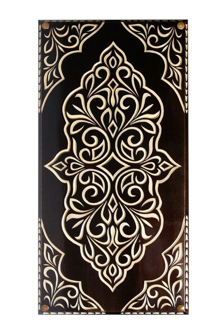 Черно-белые арабские узоры и орнаменты