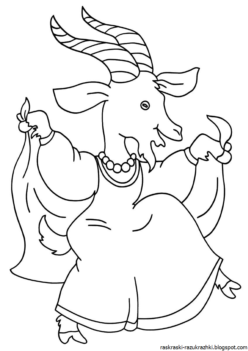 Раскраска лиса на охоте