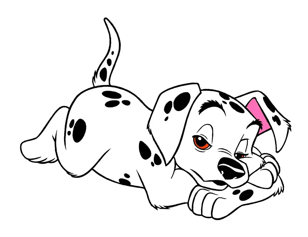 Собачка Соня разукрашка