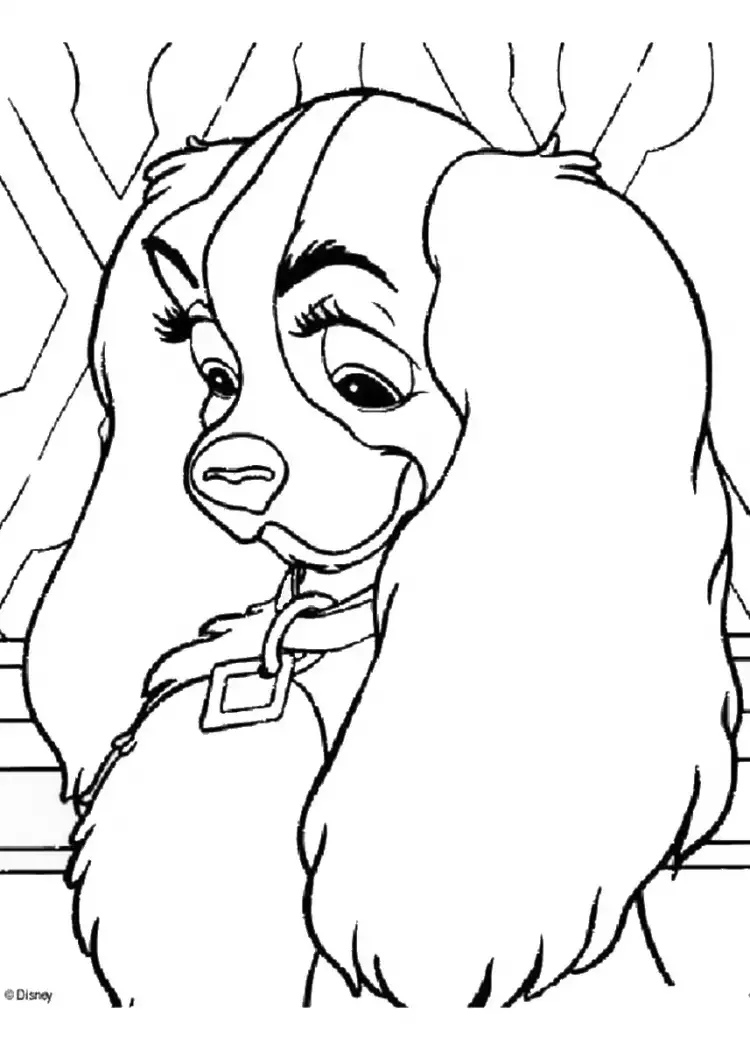 Щенок. Раскраска