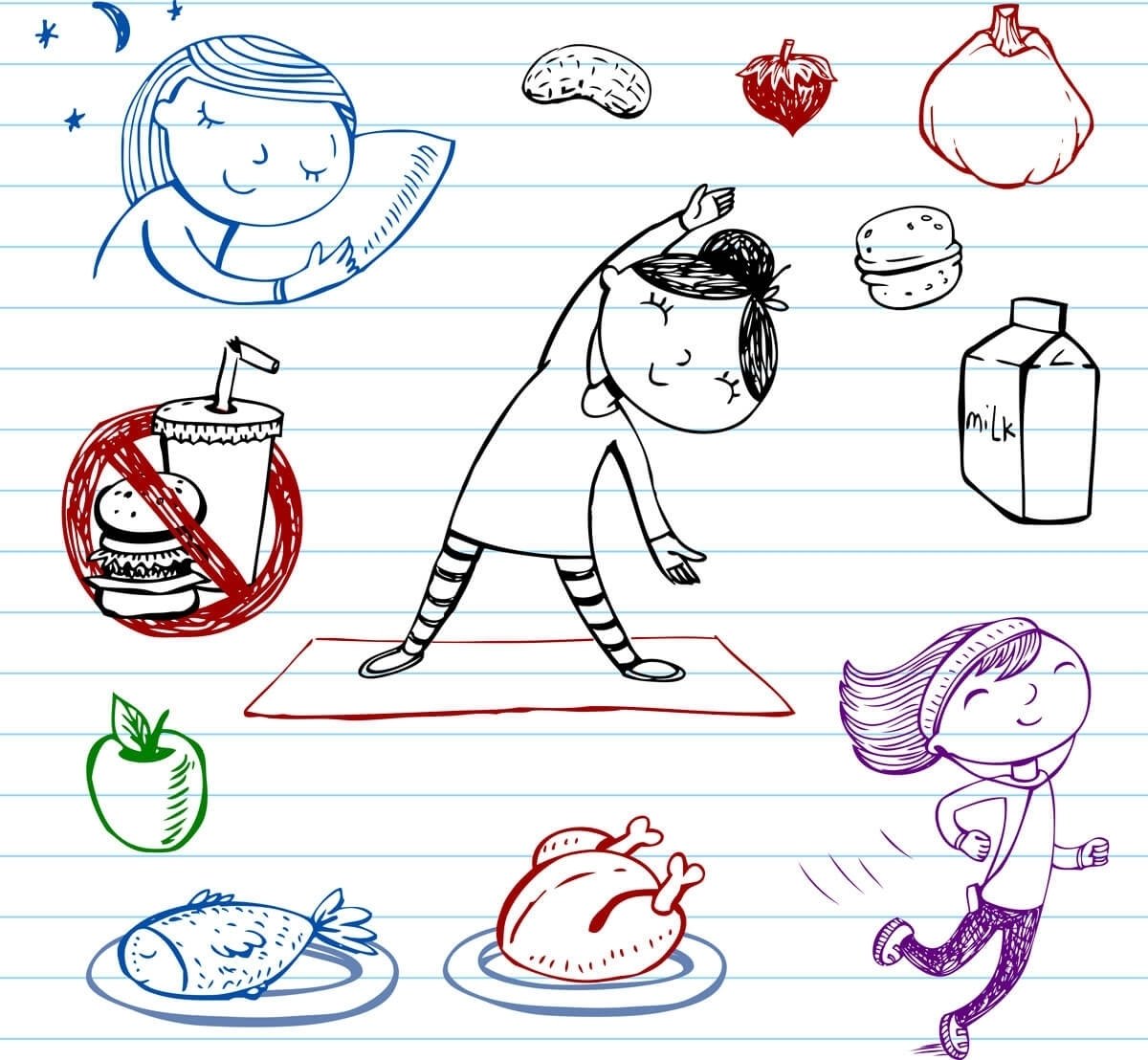 Раскраска спорт для детей