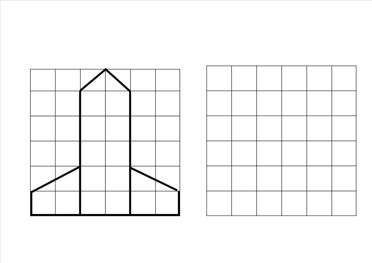 Узоры по клеточкам для детей