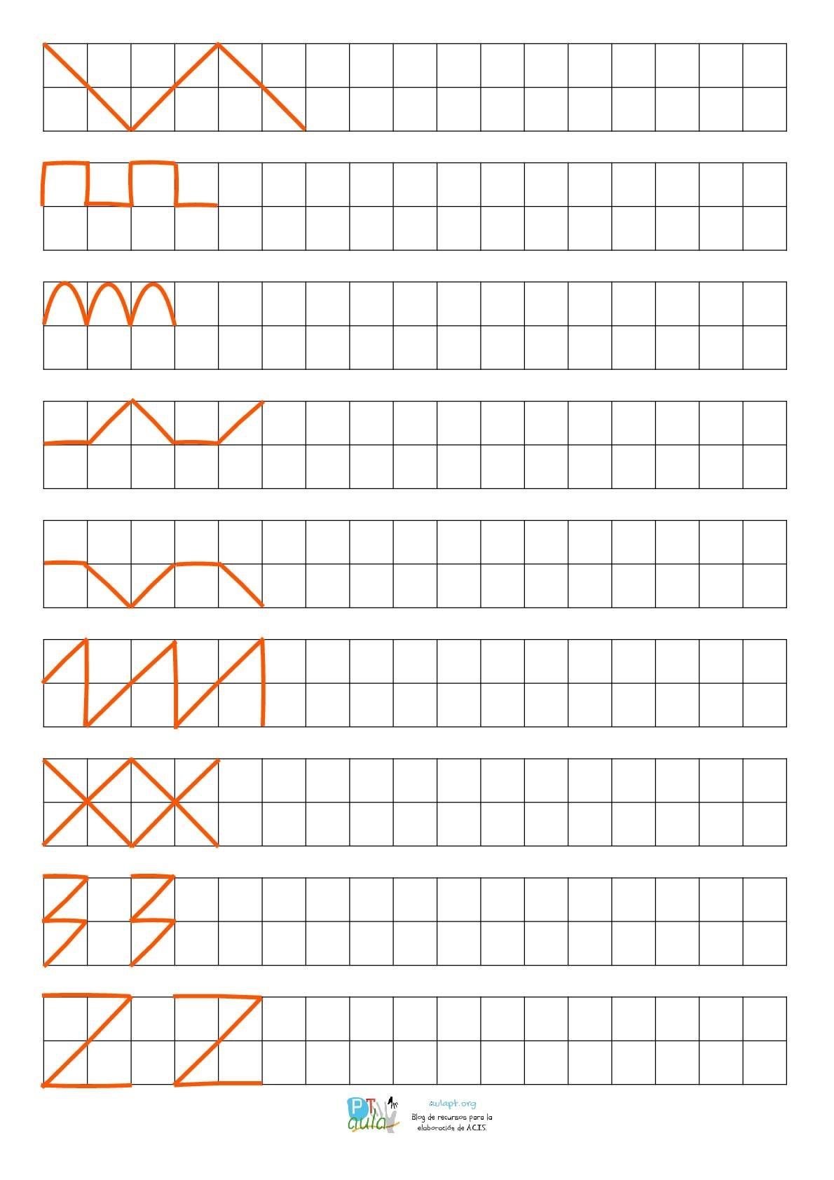 Графические узоры для дошкольников