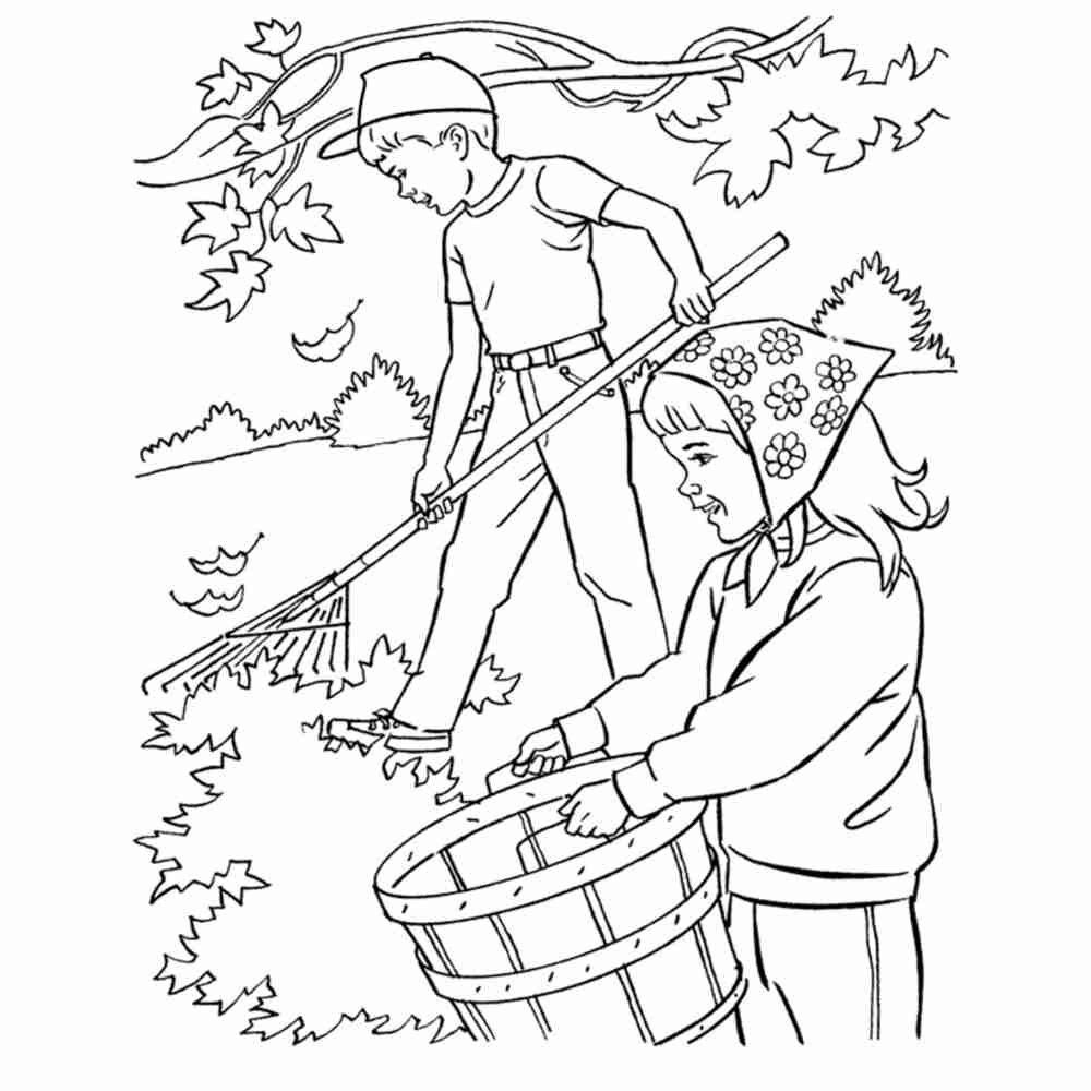 Раскраска. Осень