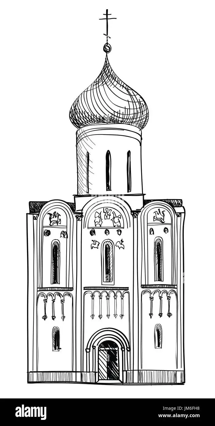 Саров колокольня силуэт