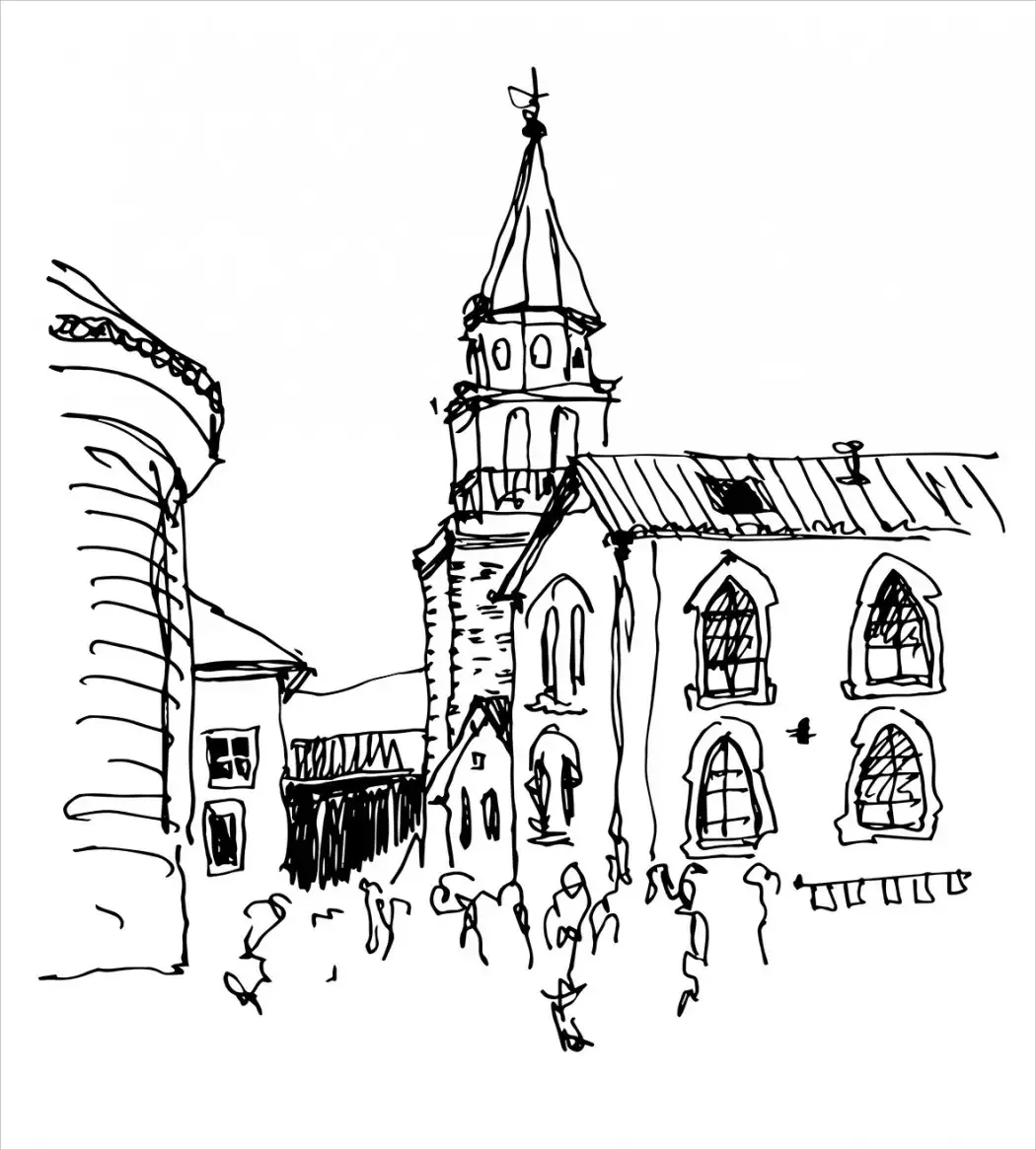 Православный храм раскраска