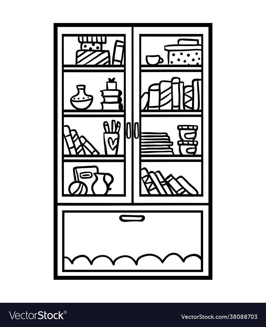 Шкаф раскраска