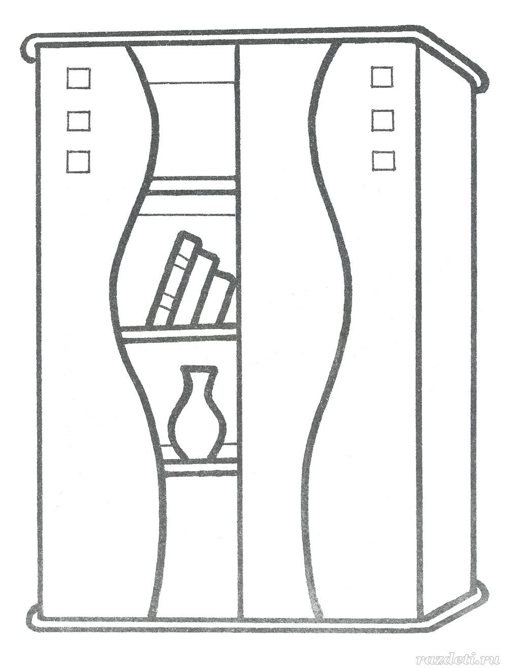 Шкаф в перспективе