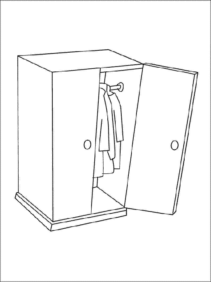 Раскраска мебель для детей 3-4 лет