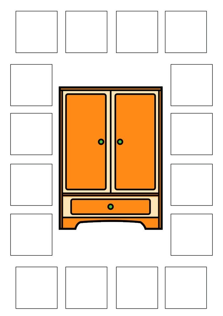 Шкаф для посуды раскраска для детей