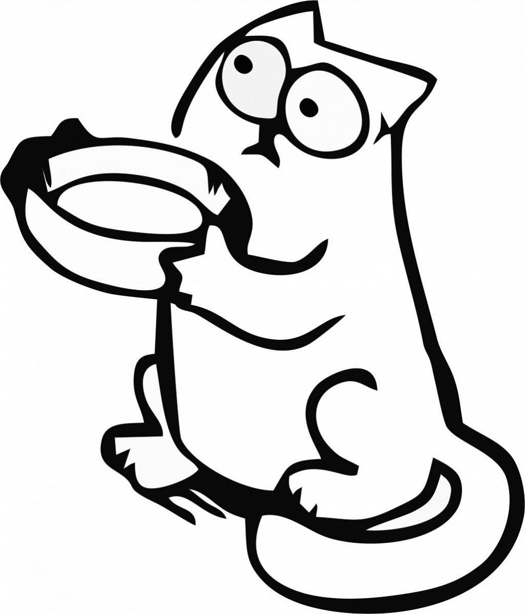 Раскраски Стикеры котики