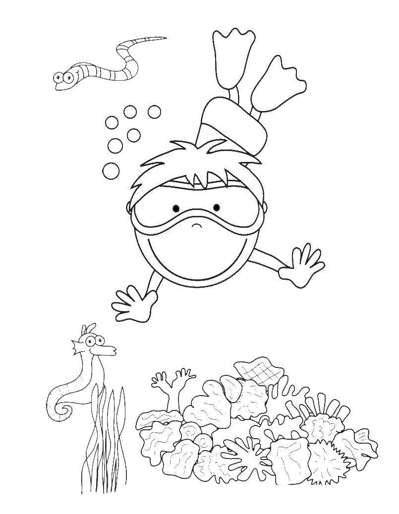 Конфетки детская газета ныряльщик Тимати разукраска