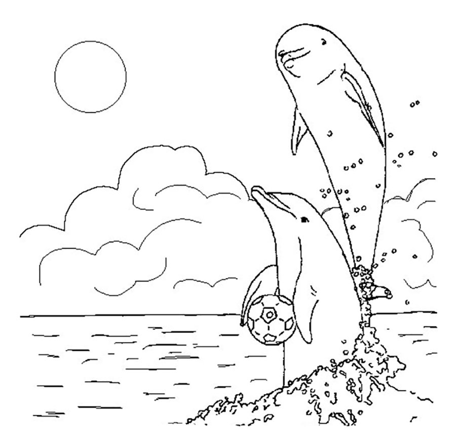 Подводные растения раскраска