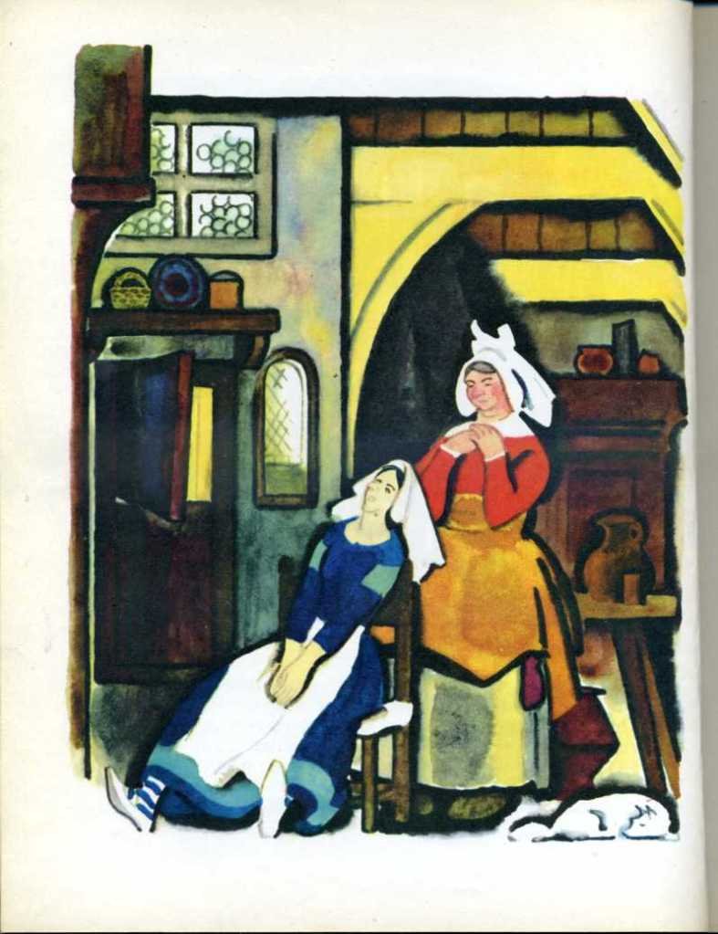 Братья Якоб и Вильгельм Гримм " госпожа Метелица" рисунок