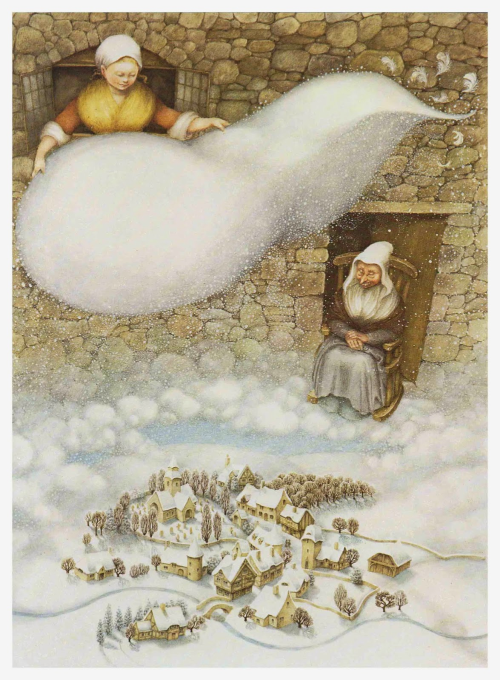 Госпожа Метелица иллюстрации к сказке