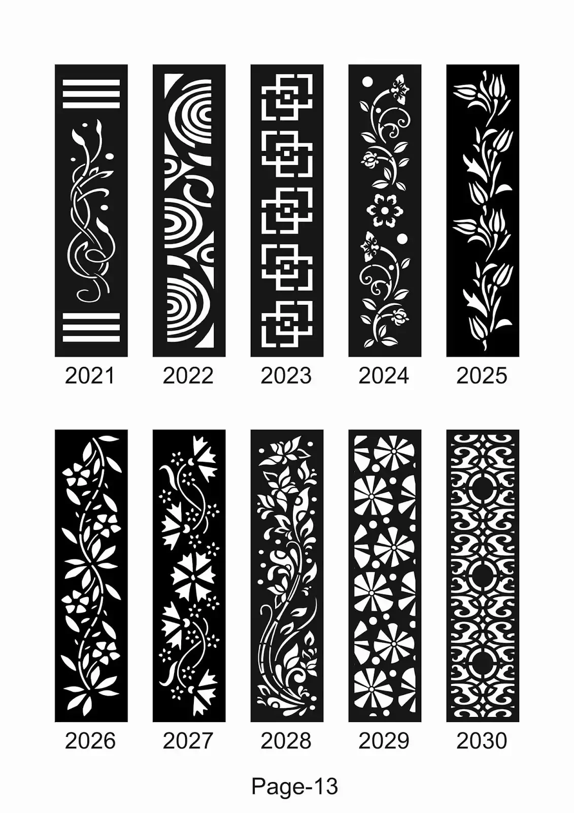 Трафареты узоры на ворота