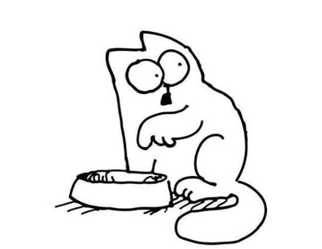 Кот Саймона. Раскраска