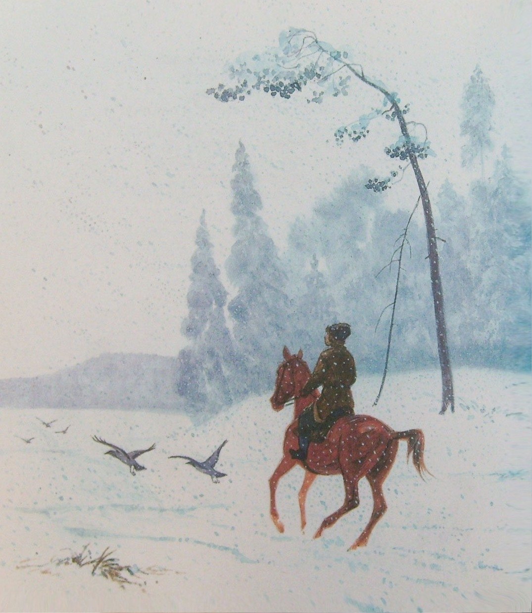 Пороша Есенин иллюстрации