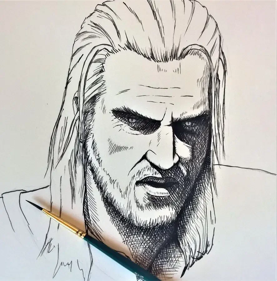 Скетч Ведьмак Геральт