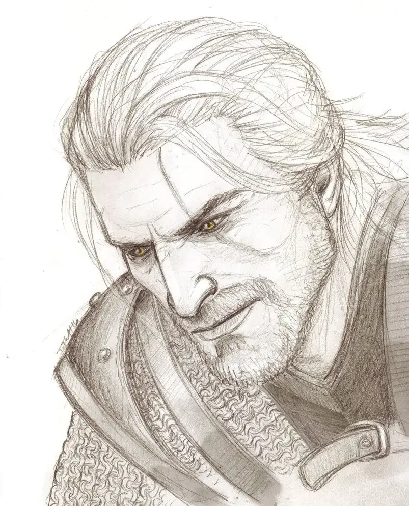 Скетч Ведьмак Геральт