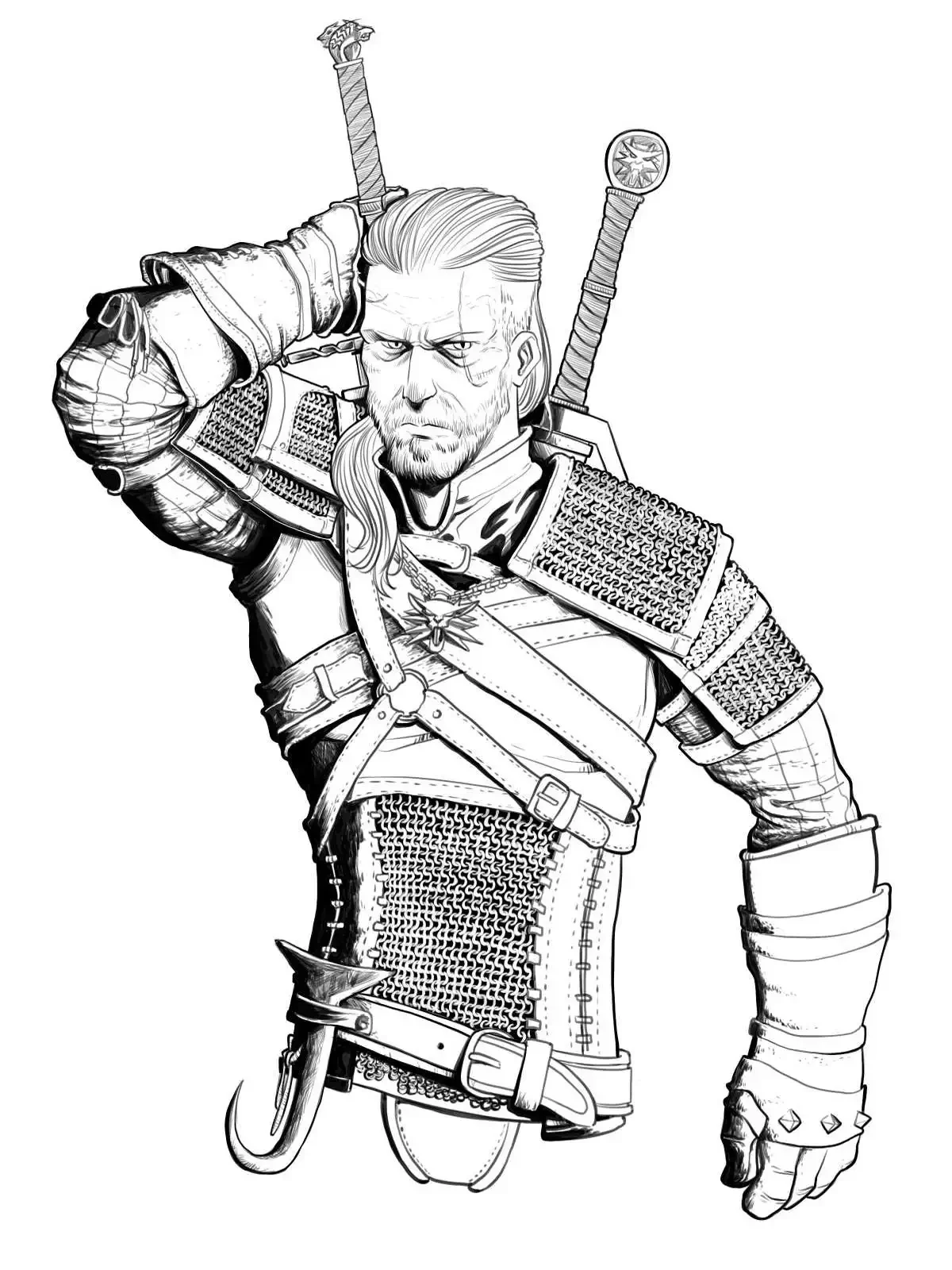 Раскраски Ведьмак 3