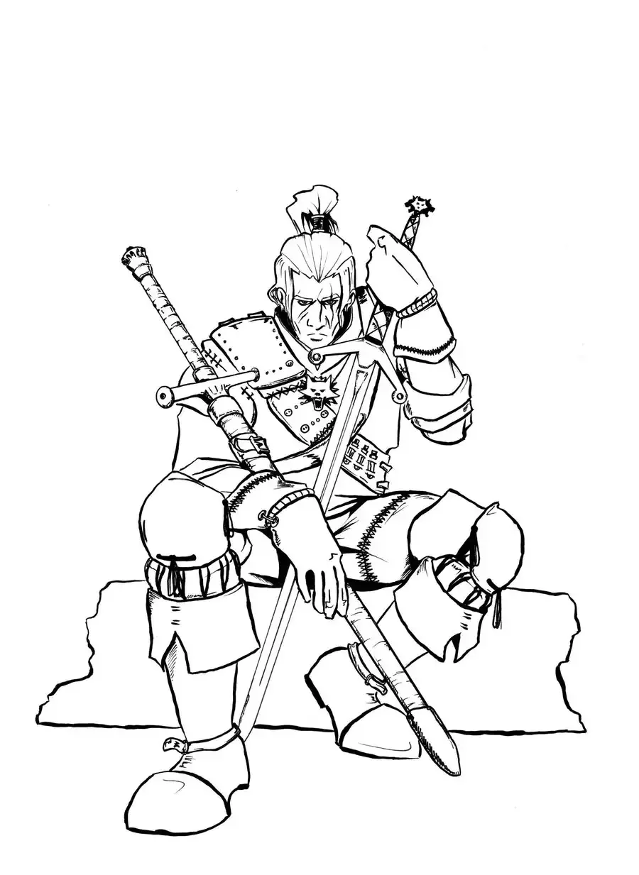 Раскраски Ведьмак 3